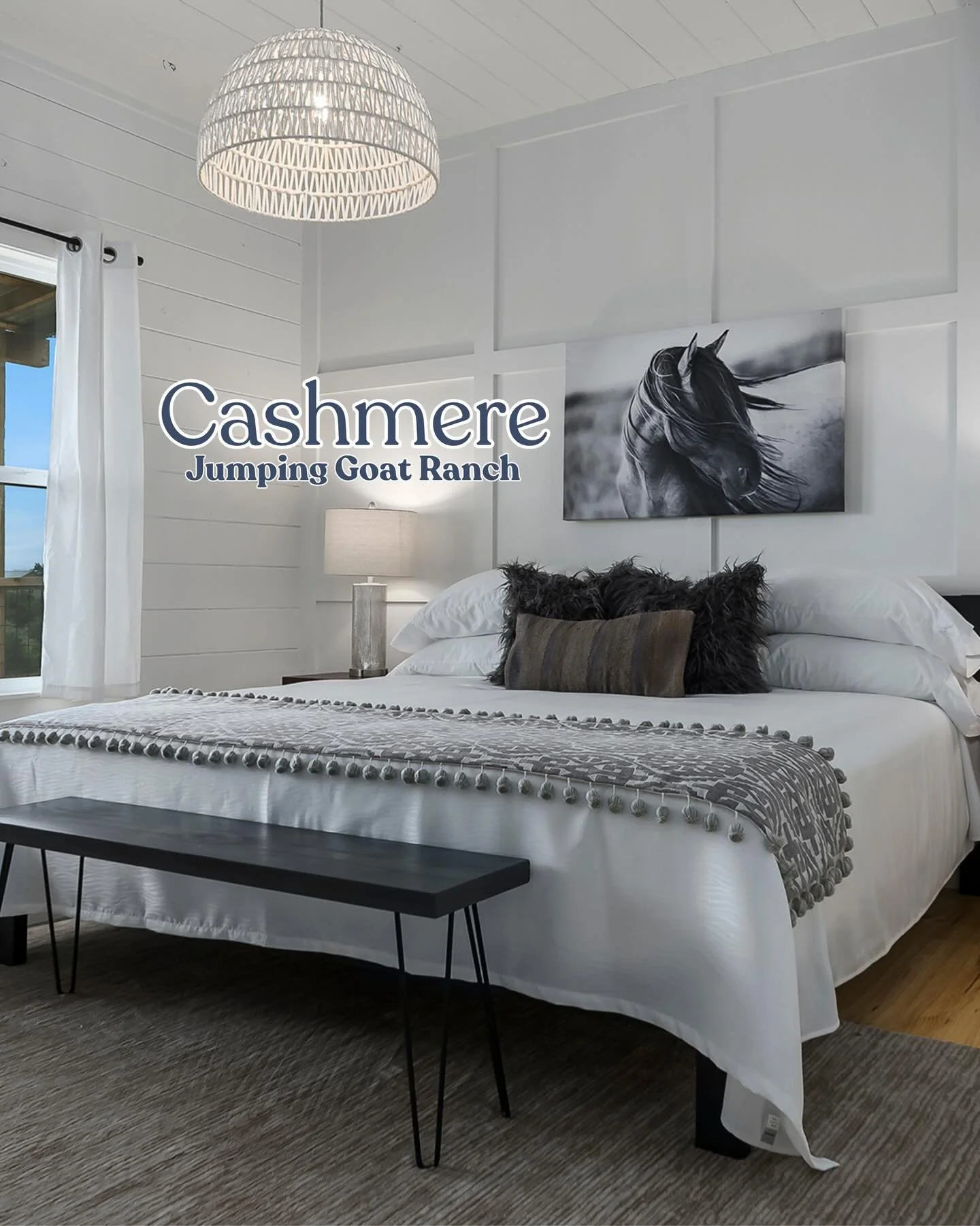 Tucked into Jumping Goat Ranch, the Cashmere Guest House wraps you in soft textures and easy calm&mdash;your own little pocket of comfort in the Texas hills.