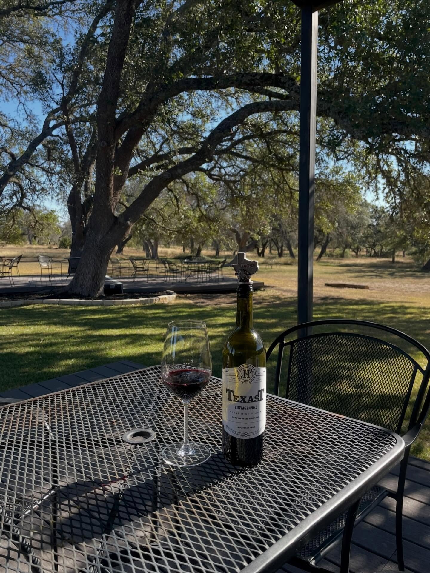 Nothing pairs with the Hill Country quite like a pour from Hye Meadow Winery. Sunshine, fresh air, and a perfect glass in hand. 🍷