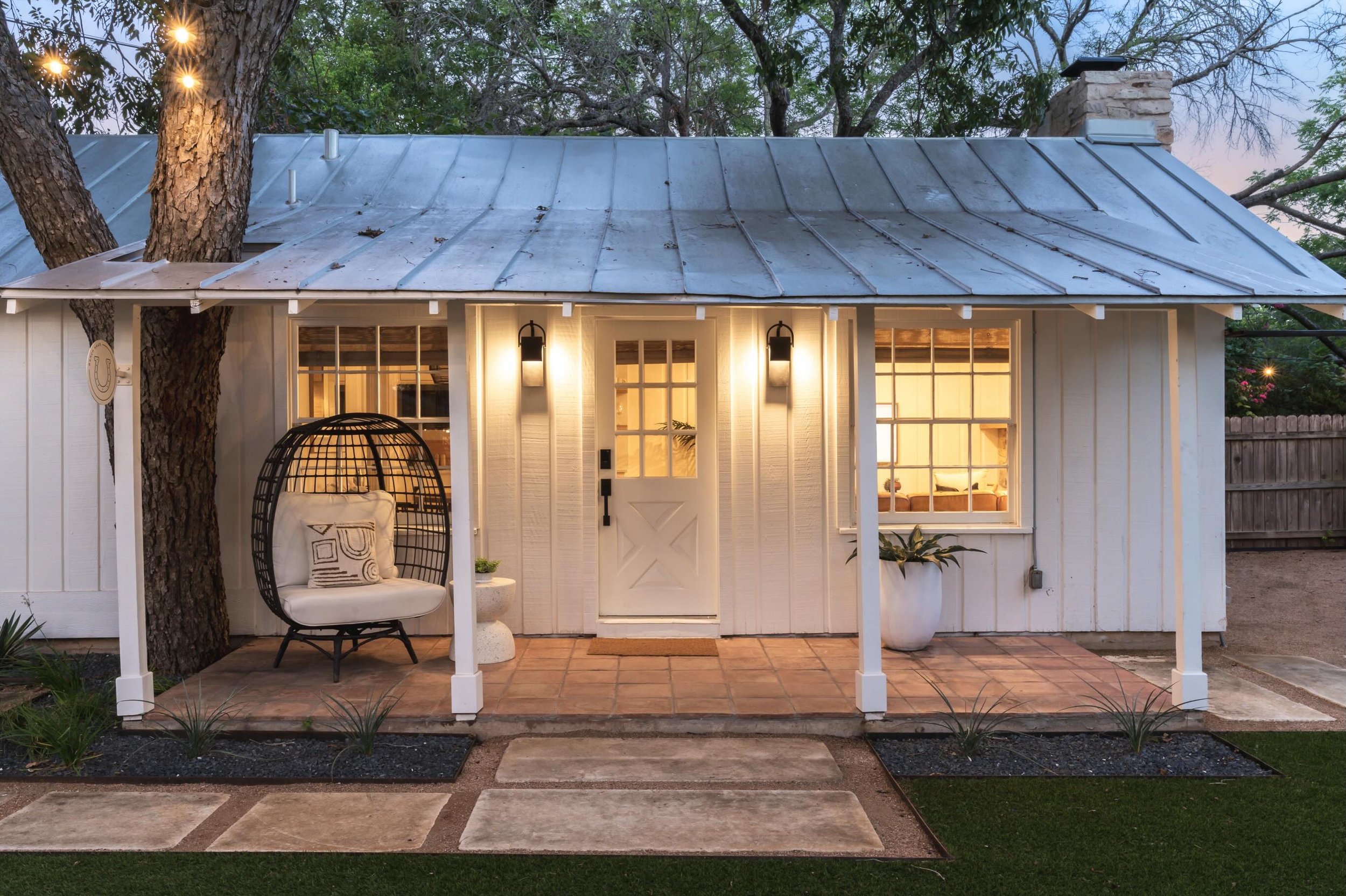 Ranch Haus &amp; Stone Haus &mdash; two stays, one shared backyard made for fire pit nights, cornhole tournaments, and making memories together. ✨