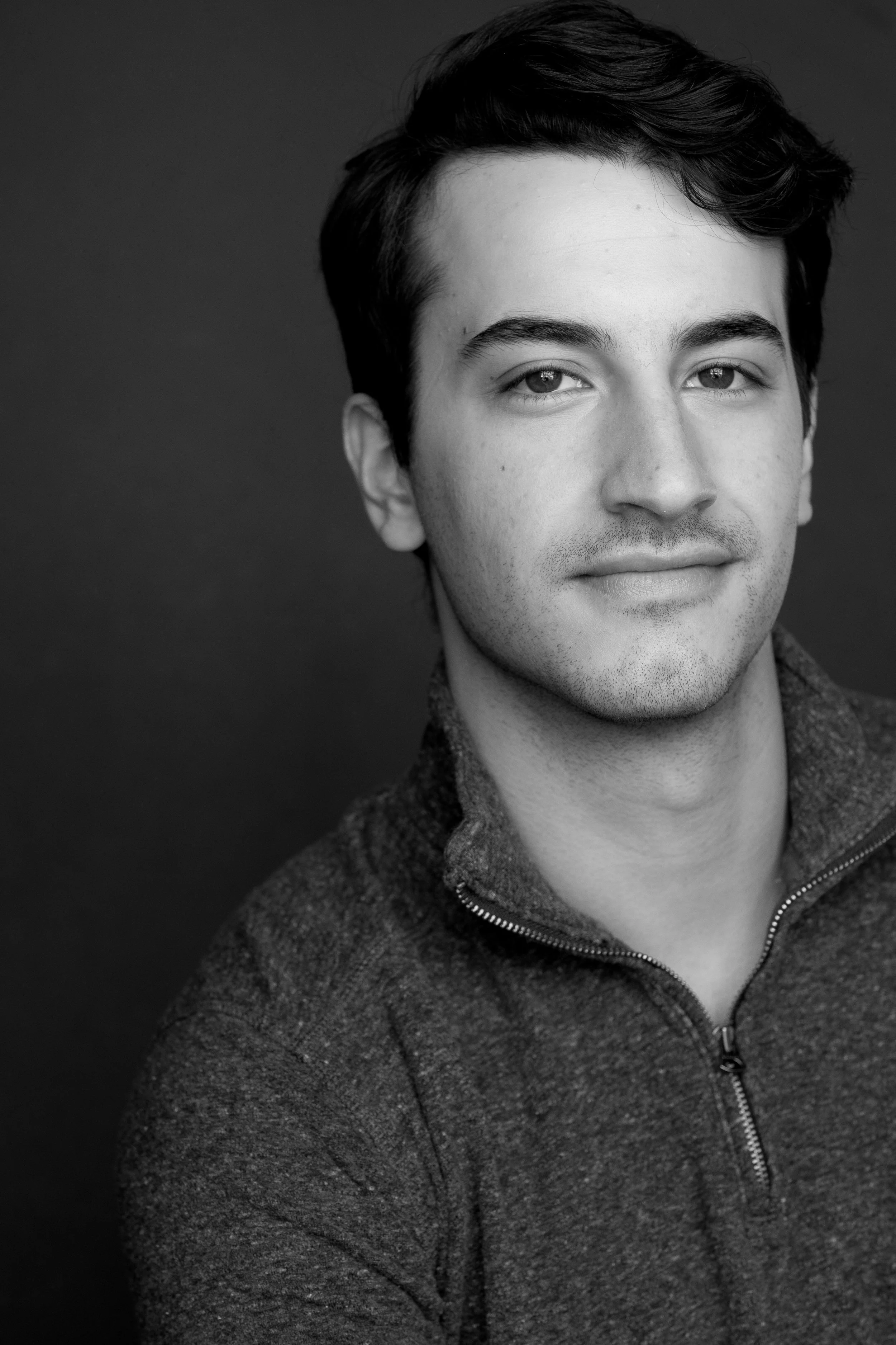 Black and white headshot of Jacob Leaf