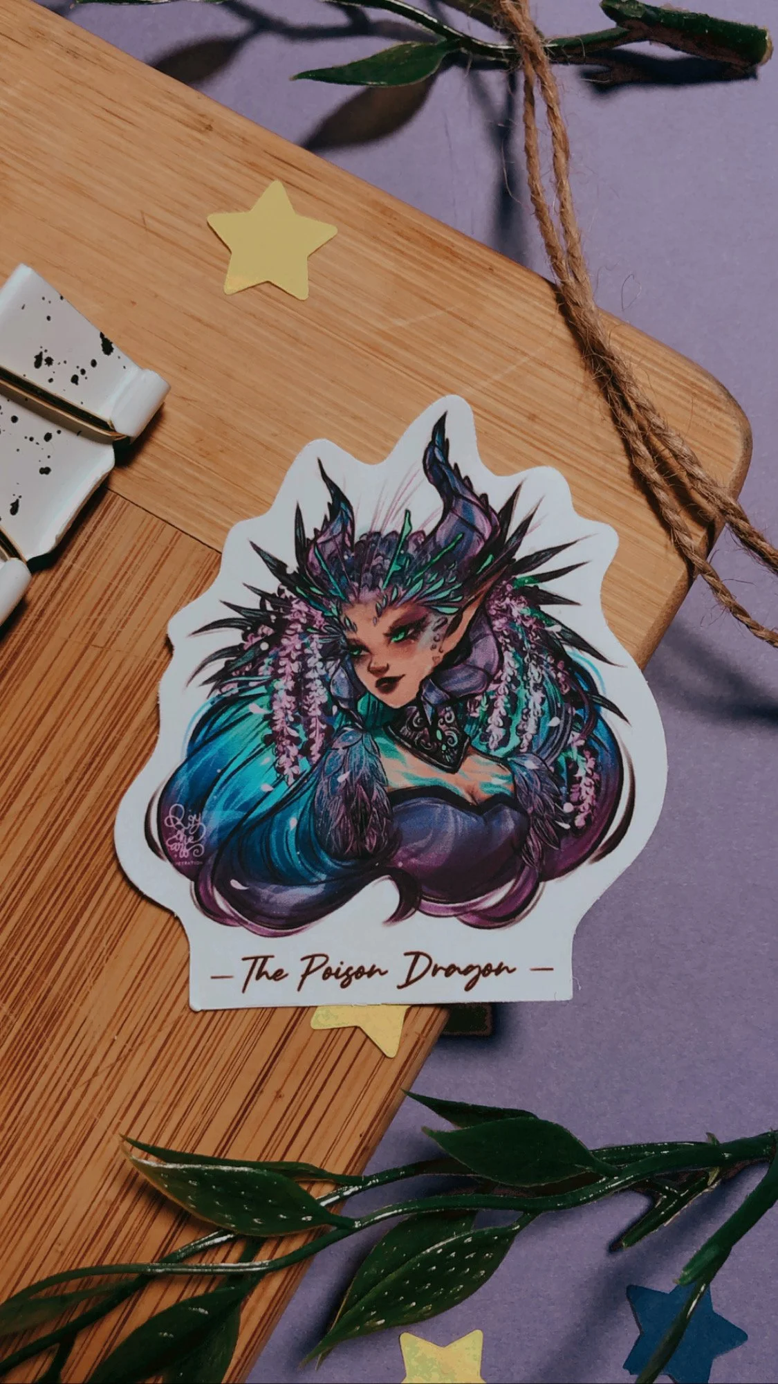 Sticker Set Elemental Dragon — Roy The Art