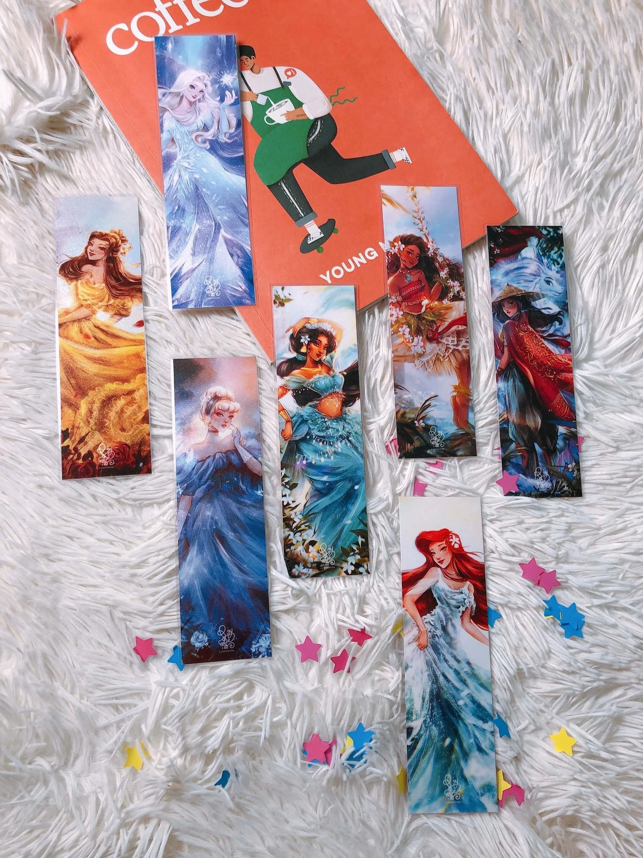 Disney Princess Crystal Paper Bookmarks Vol1 : Enchanting Beauty for ...
