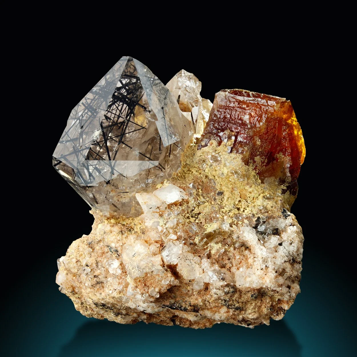 Bastnäsite Quartz Actinolite (M940)