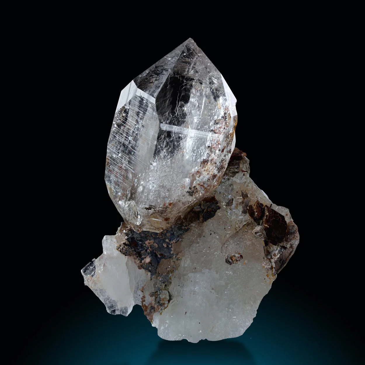 Rock Crystal with Siderite (M1217)