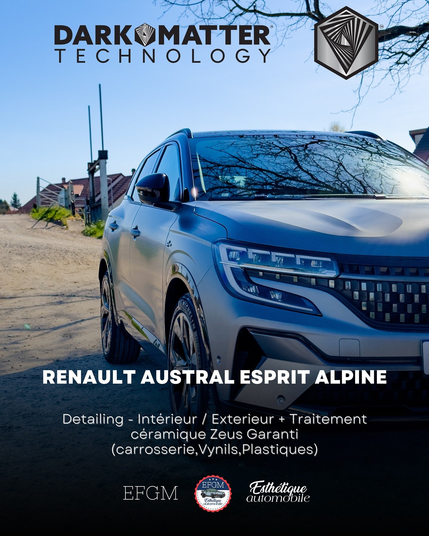 ✨ Détail d’exception pour ce Renault Austral Esprit Alpine 🇫🇷 ! ✨
Chez EFGM Esthétique Automobile, on a eu le plaisir de sublimer une Renault Austral gris Schiste, SUV élégant et technologique, au style affirm&eac