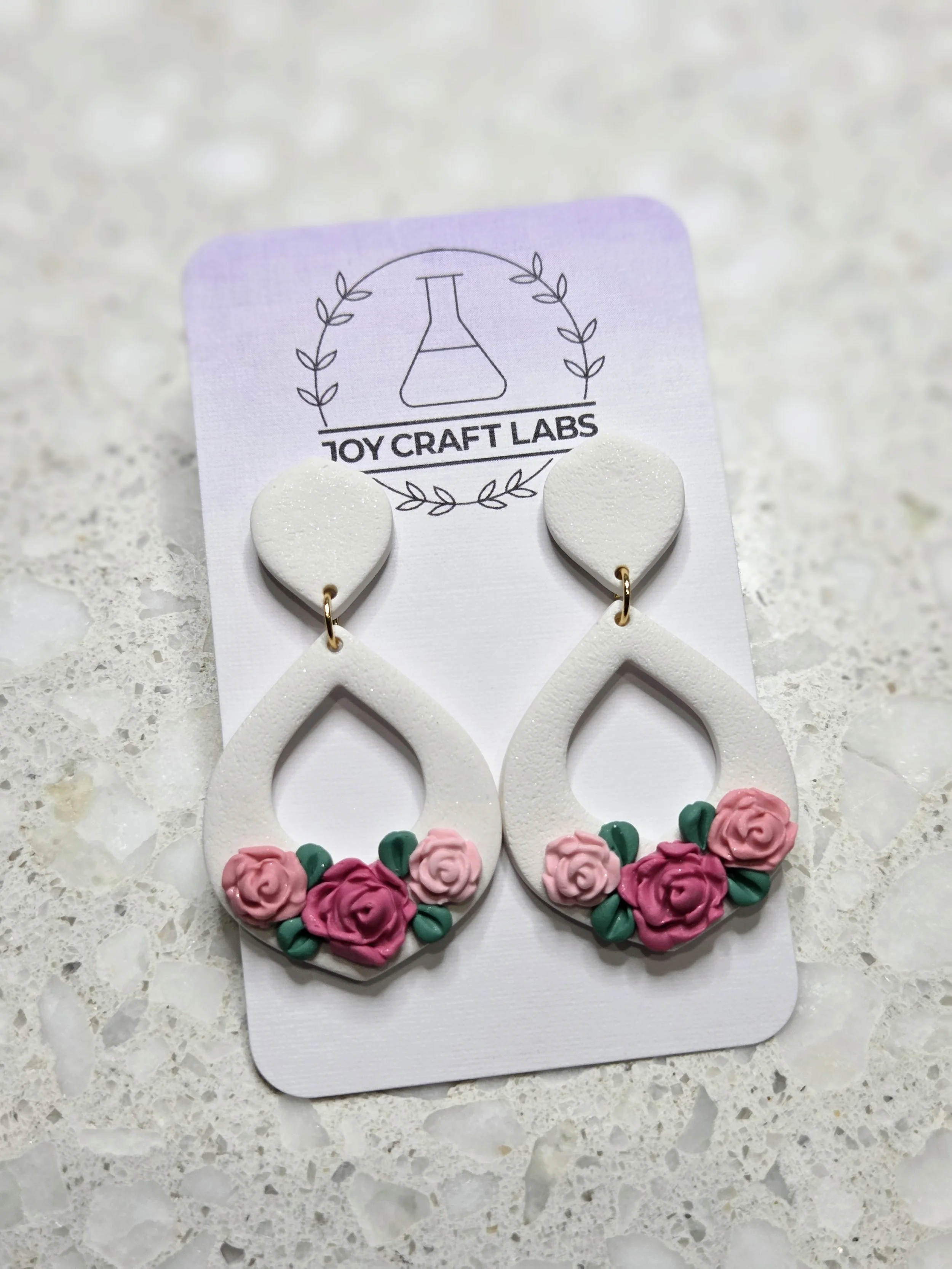 Rose Garden Jasmine Dangles