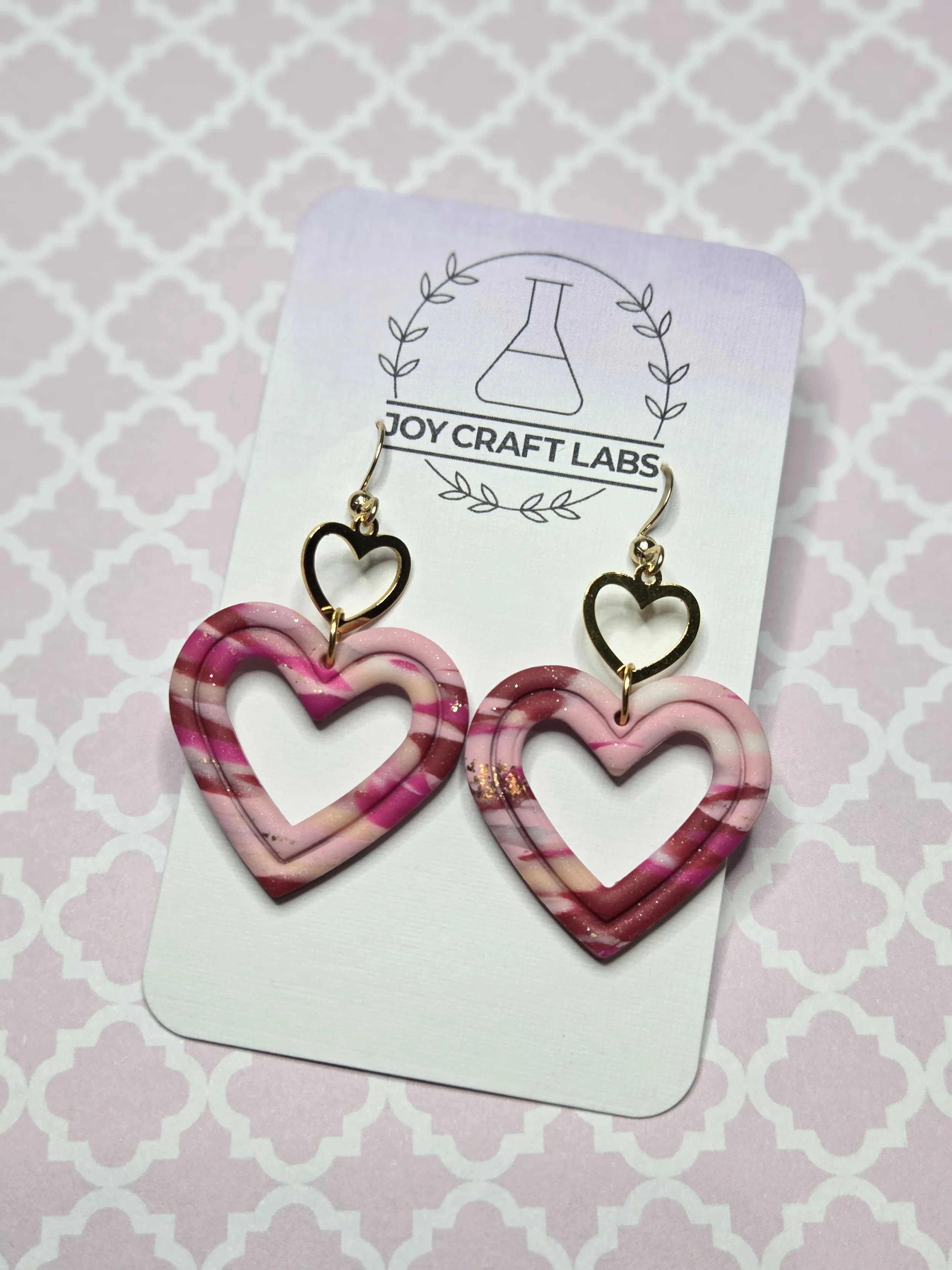 Concentric Heart Dangles