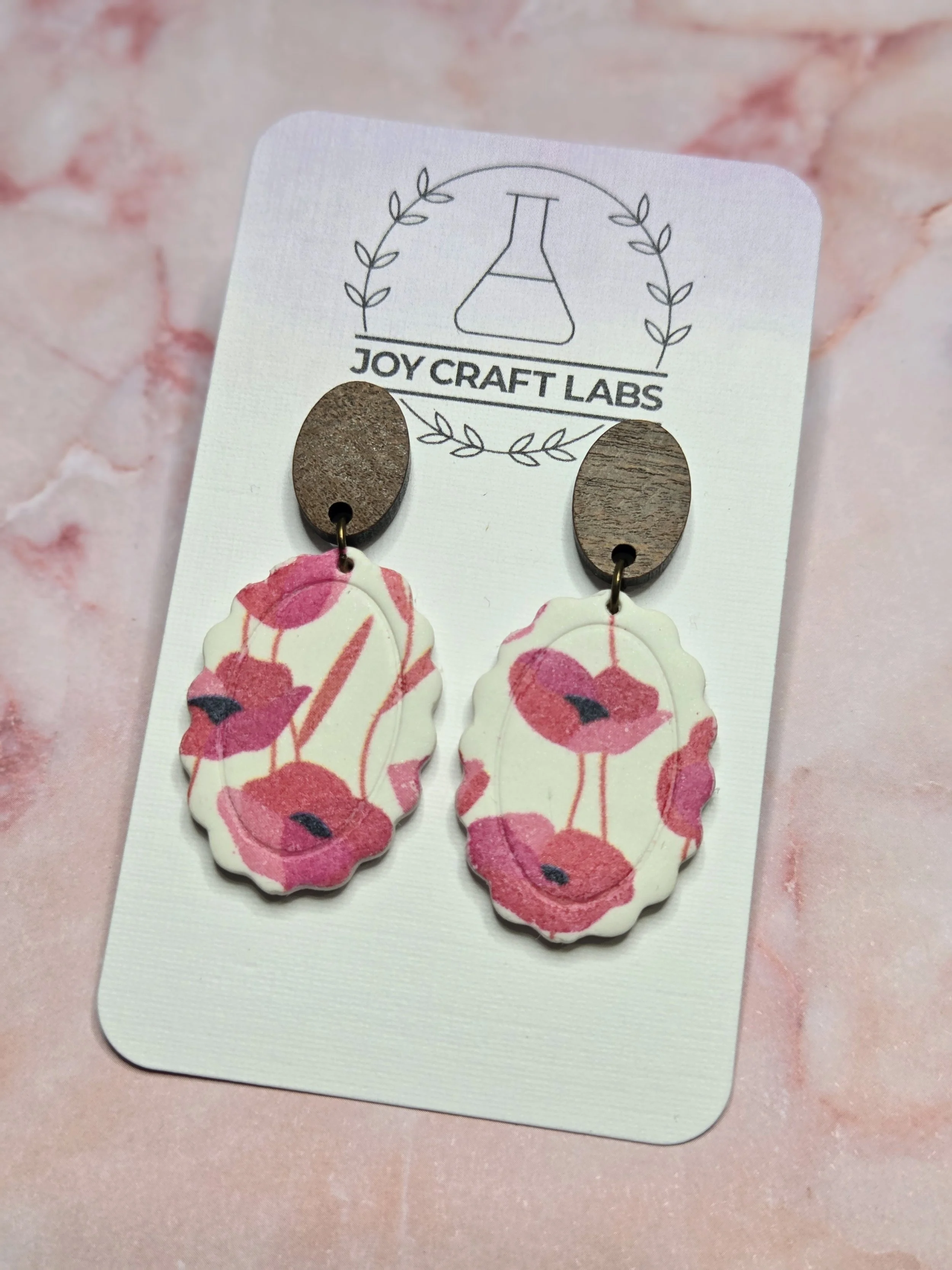 Poppy Scallop Dangles