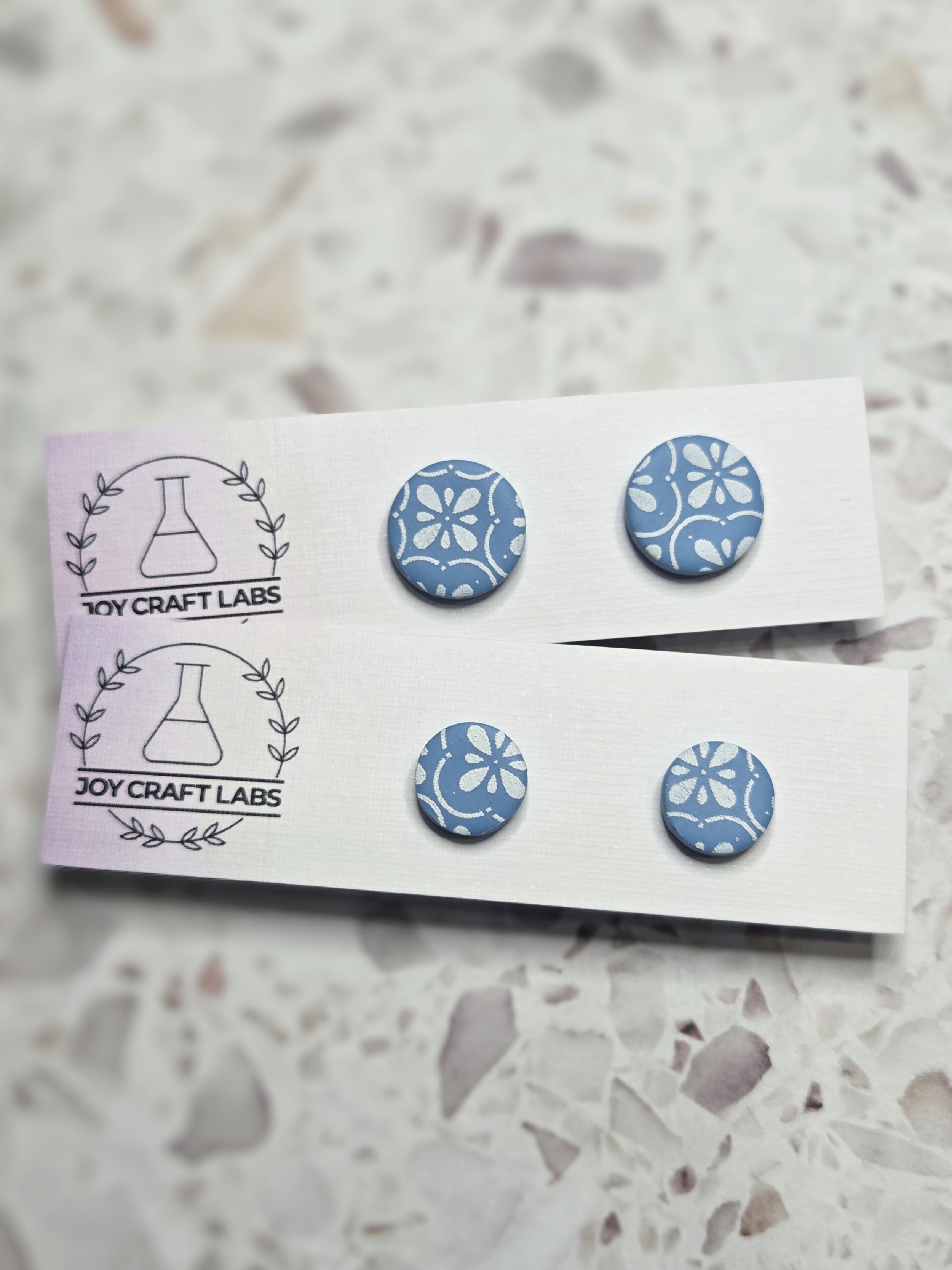 Floral Tile Studs