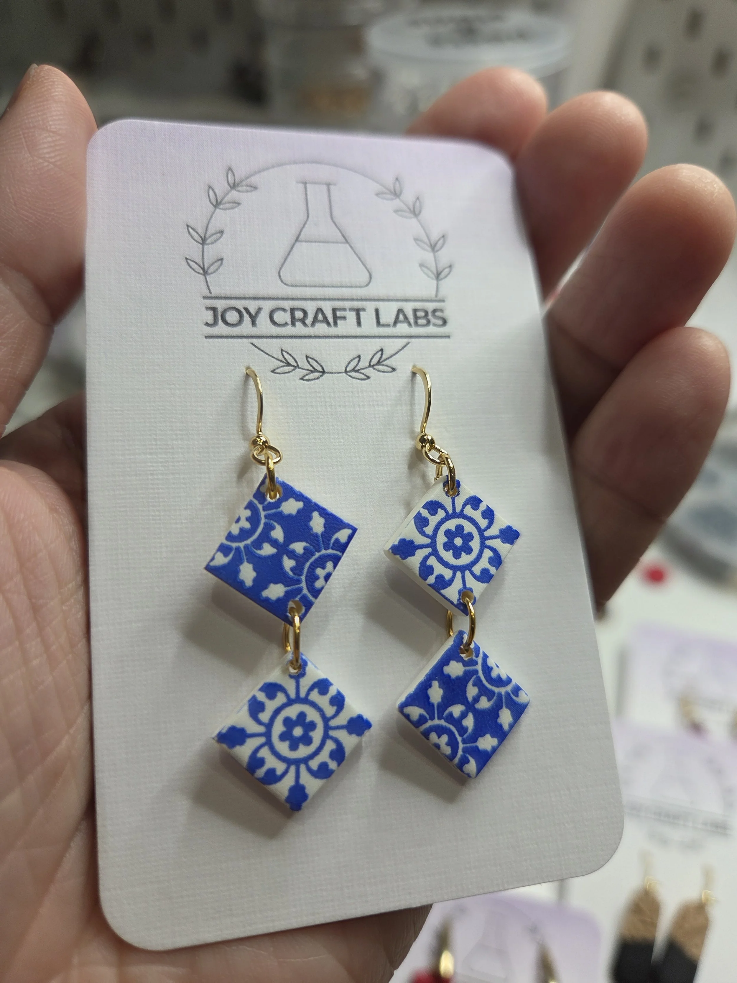 Tiered Moroccan Tile Dangles