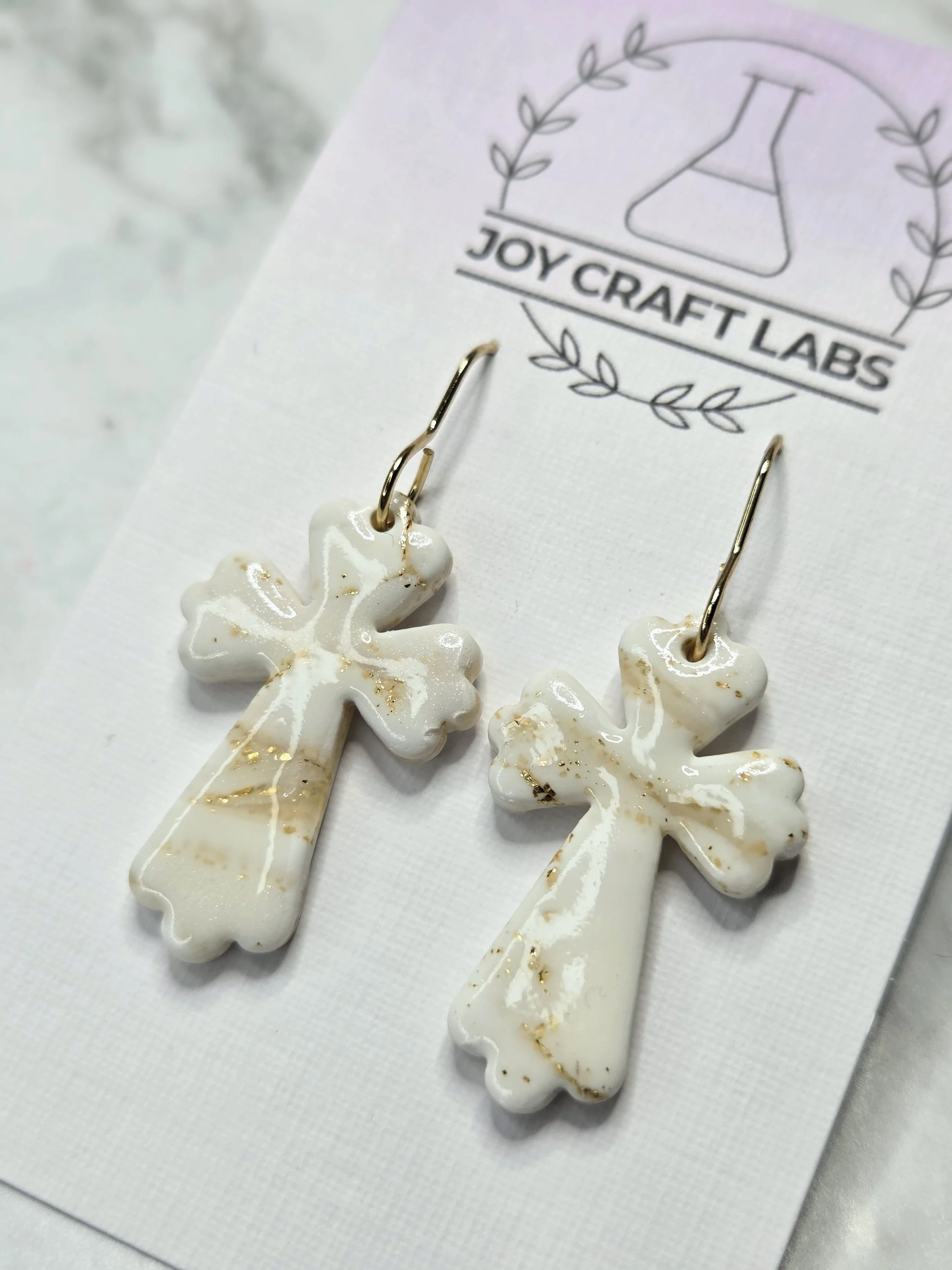 Marbled Cross Dangles