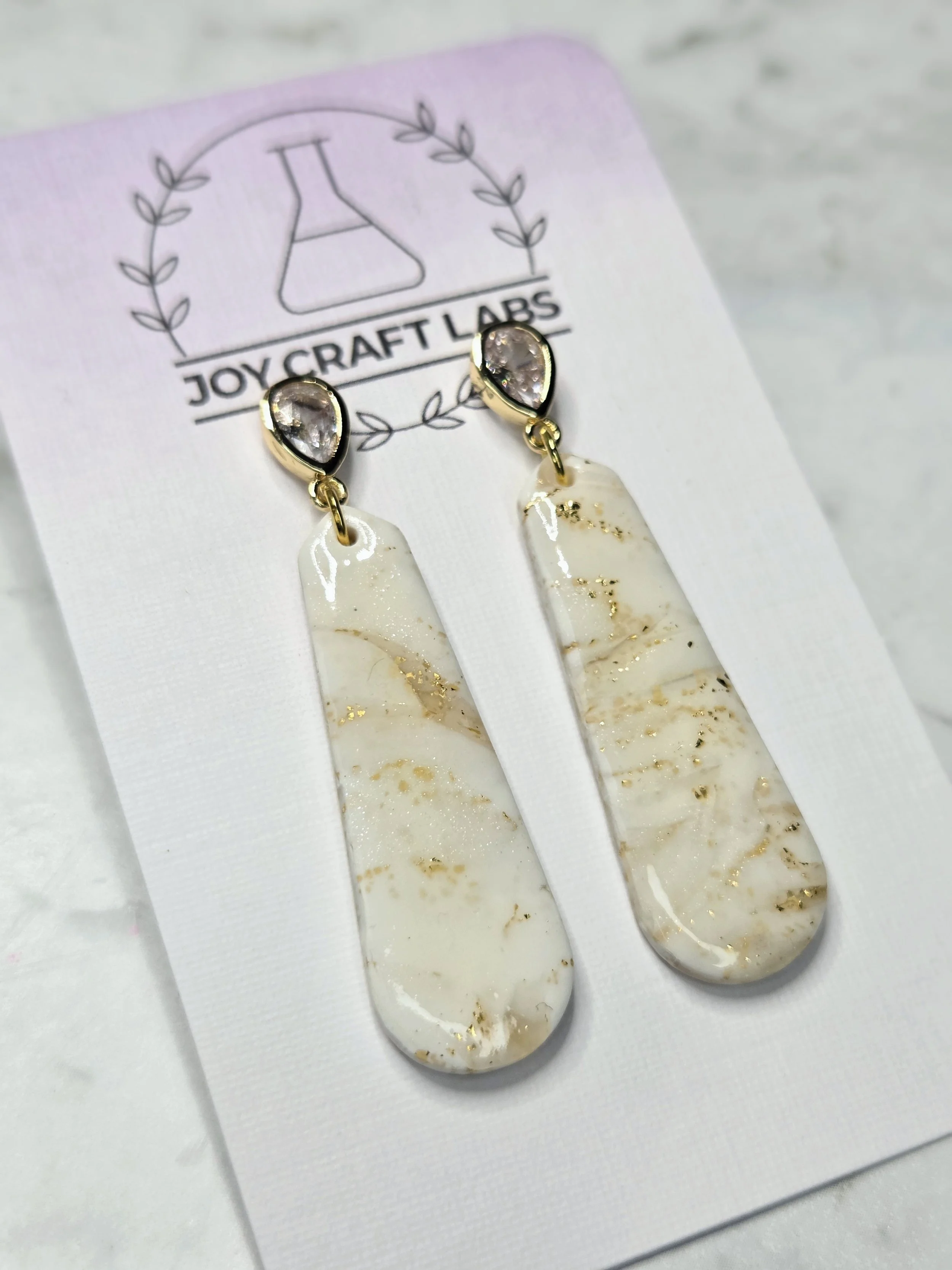 Marbled Gatsby Charm Dangles