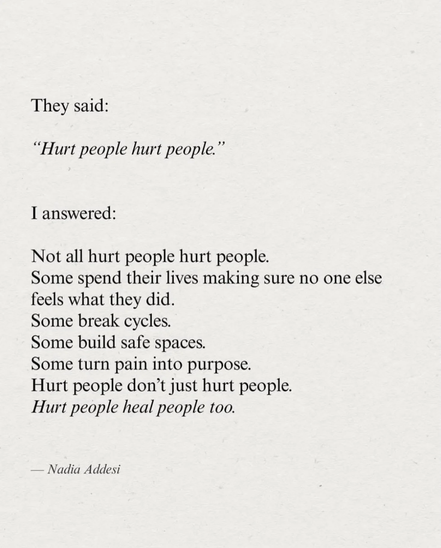 Pain does not decide who we become, but it can influence the way we meet ourselves and other people. Some protect themselves by becoming hard. Some become highly attentive to every change in mood around them. Others learn to care for everyone else be