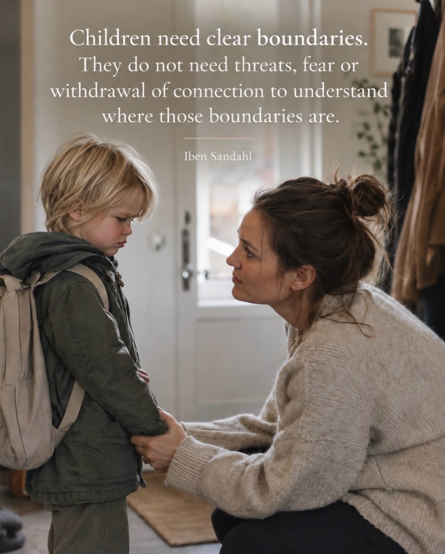 I am not against saying no.
Children need rules, expectations and adults who are willing to take responsibility for the frame around family life. There are many things our children cannot decide for themselves, and being the adult sometimes means sta