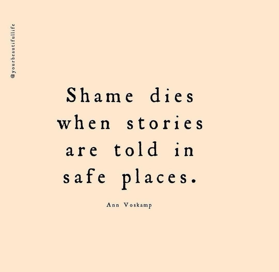 I couldn&rsquo;t agree more with this perspective. Shame can be a perplexing emotion, driving people into isolation and loneliness. 

In today&rsquo;s world, with so much at stake in the realm of social media, sharing our thoughts and experiences can