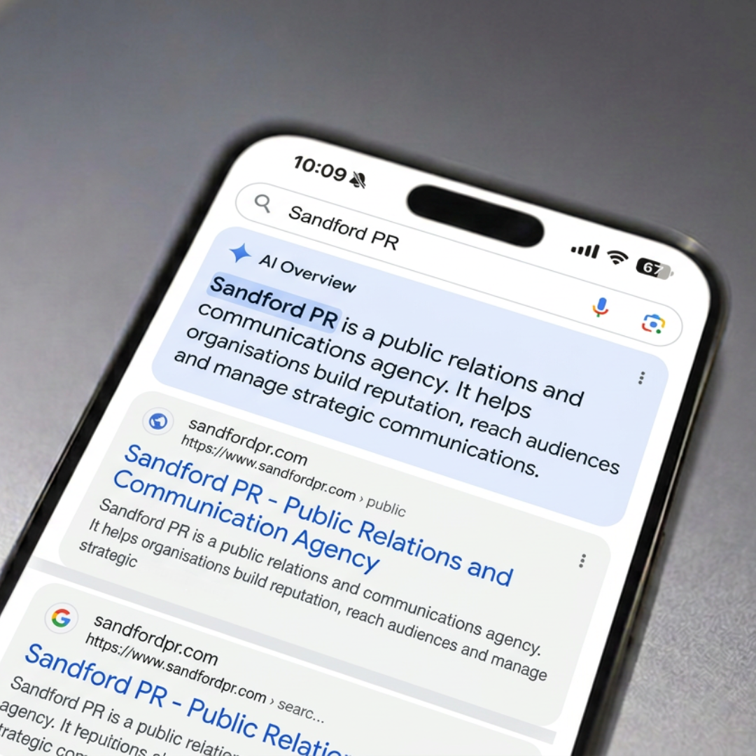 Sandford results in a Google AI Overview