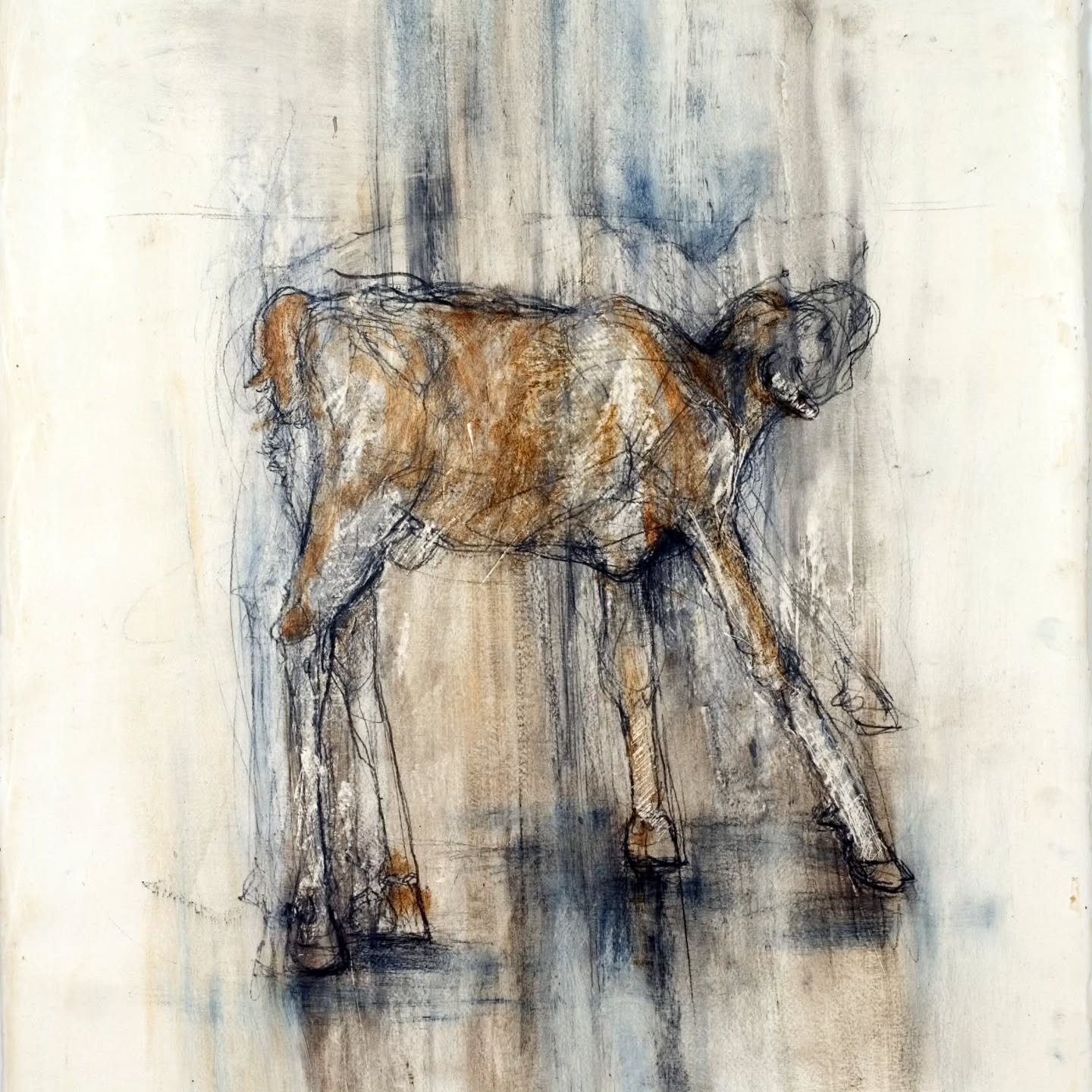 This baby moo-cow is part of the @inliquidart #marchforart auction.

Link in bio if you are interested in bidding. Lots of other great artwork is being auctioned to benefit #inliquid and its artists.