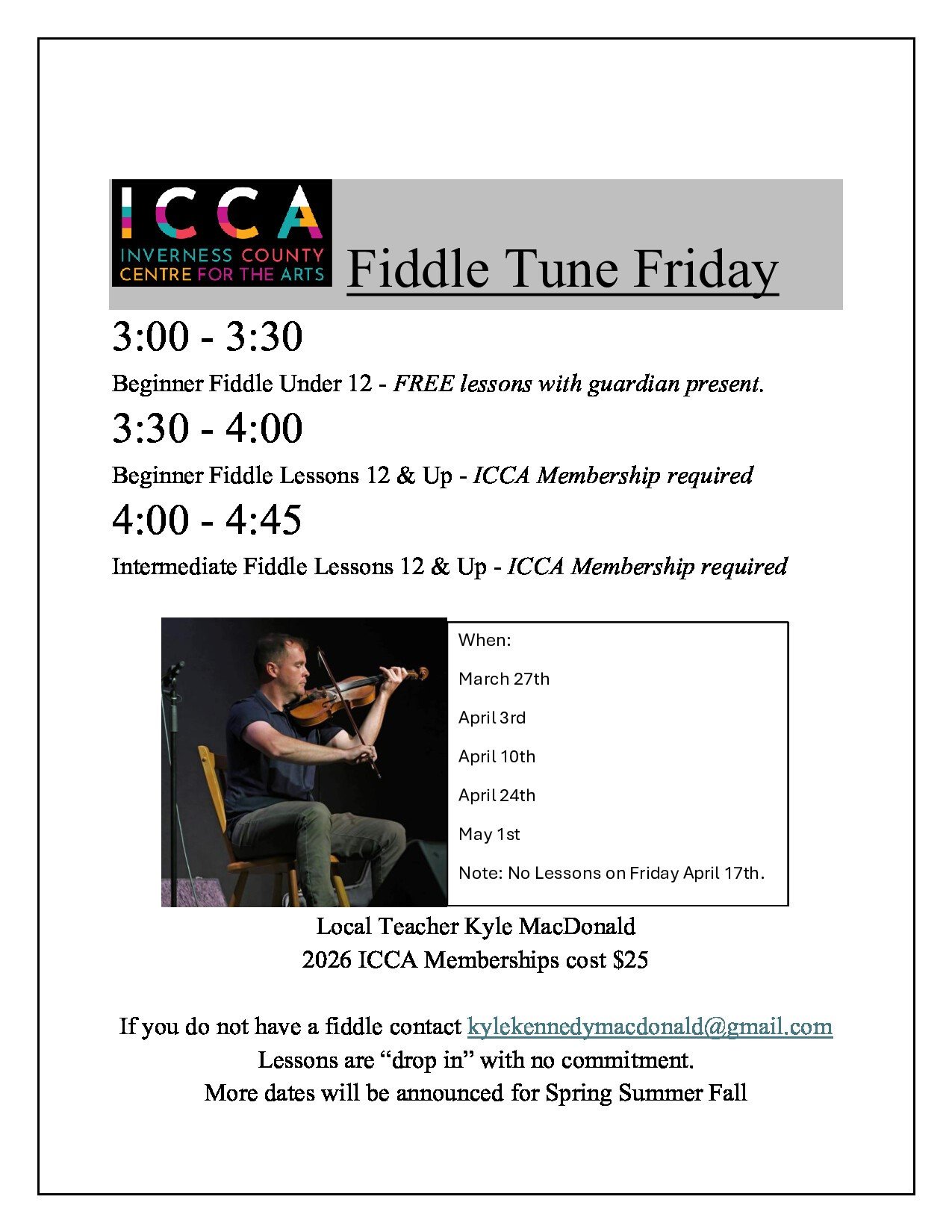 Fiddle Tune Fridays with Kyle MacDonald