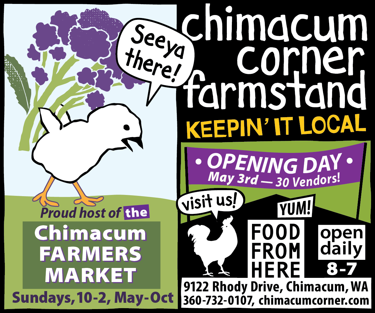 CHIMACUM FARMERS MARKET RETURNS!