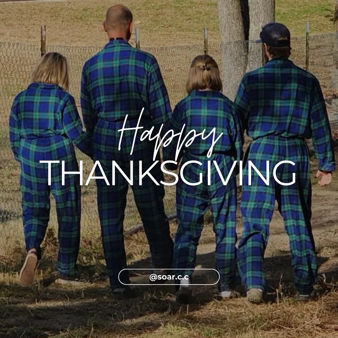 Turkey&rsquo;s done, the feast is near,
Matching PJs bring the cheer.
Laughter, food, and silly scenes,
Thanksgiving living our cozy dreams!

Happy Thanksgiving from our family to yours! We&rsquo;re so grateful for you❤️🦃🍂

#thanksgiving #turkeytim