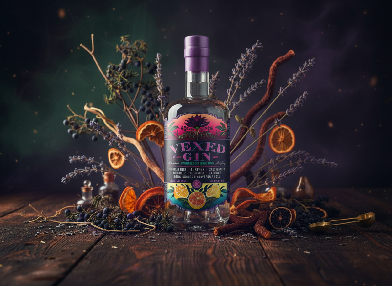 Vexed Gin Package Design