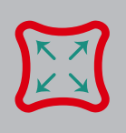 Graphic of four arrows pointing outward from the center of a square