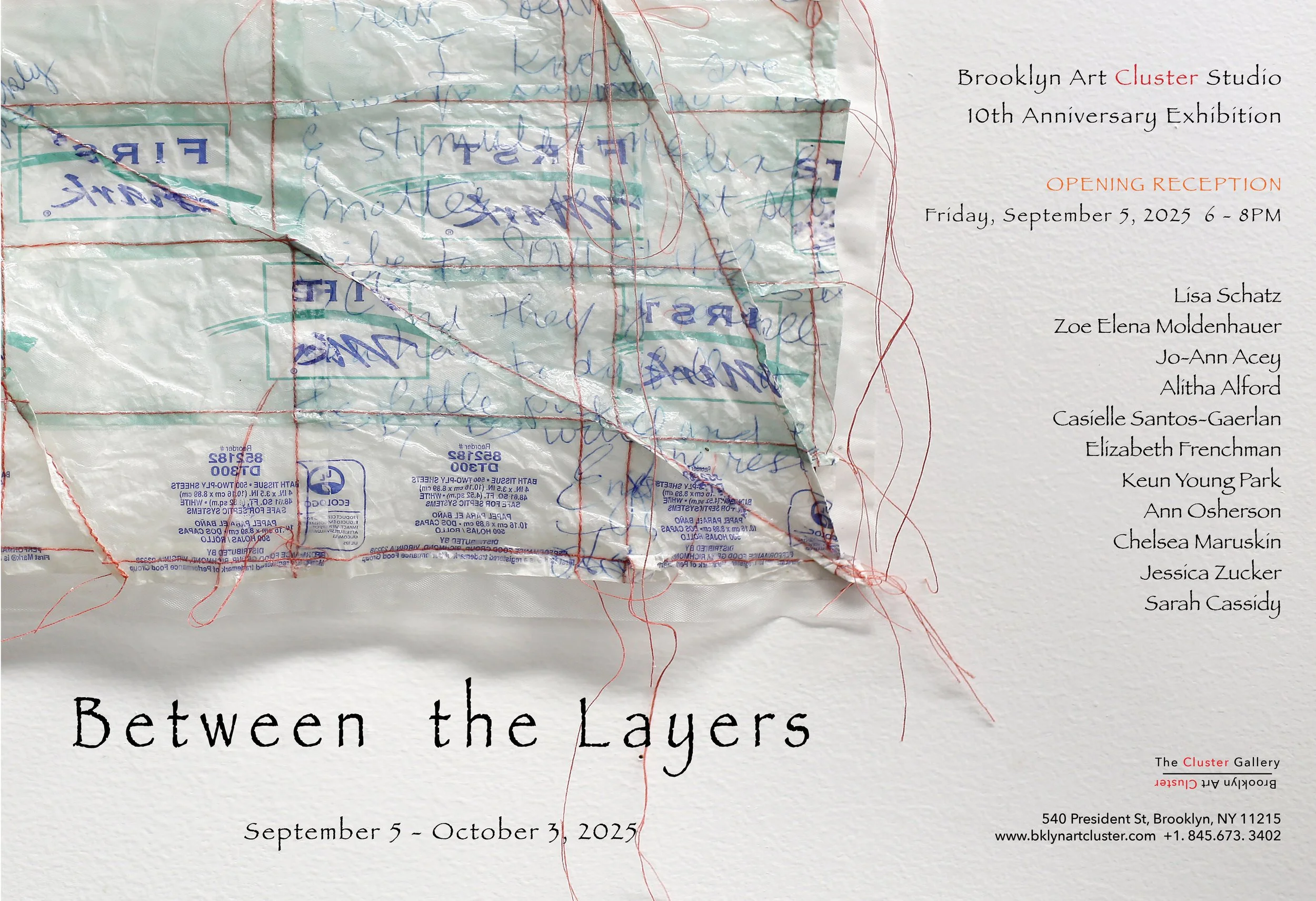 Between The Layers: Brooklyn Art Cluster Studio 10th Anniversary Exhibition