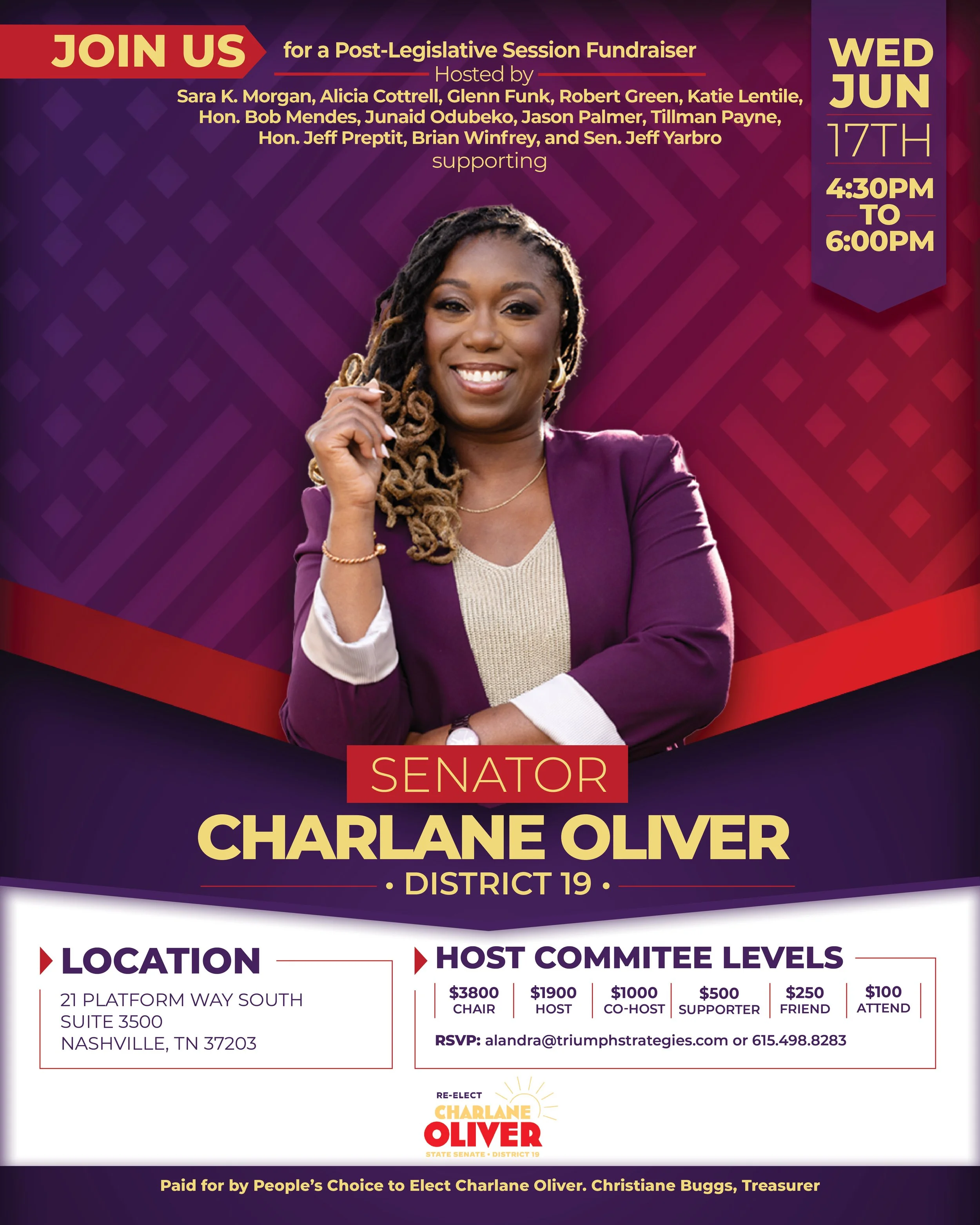 Charlane Oliver for Tennessee State Senate, District 19