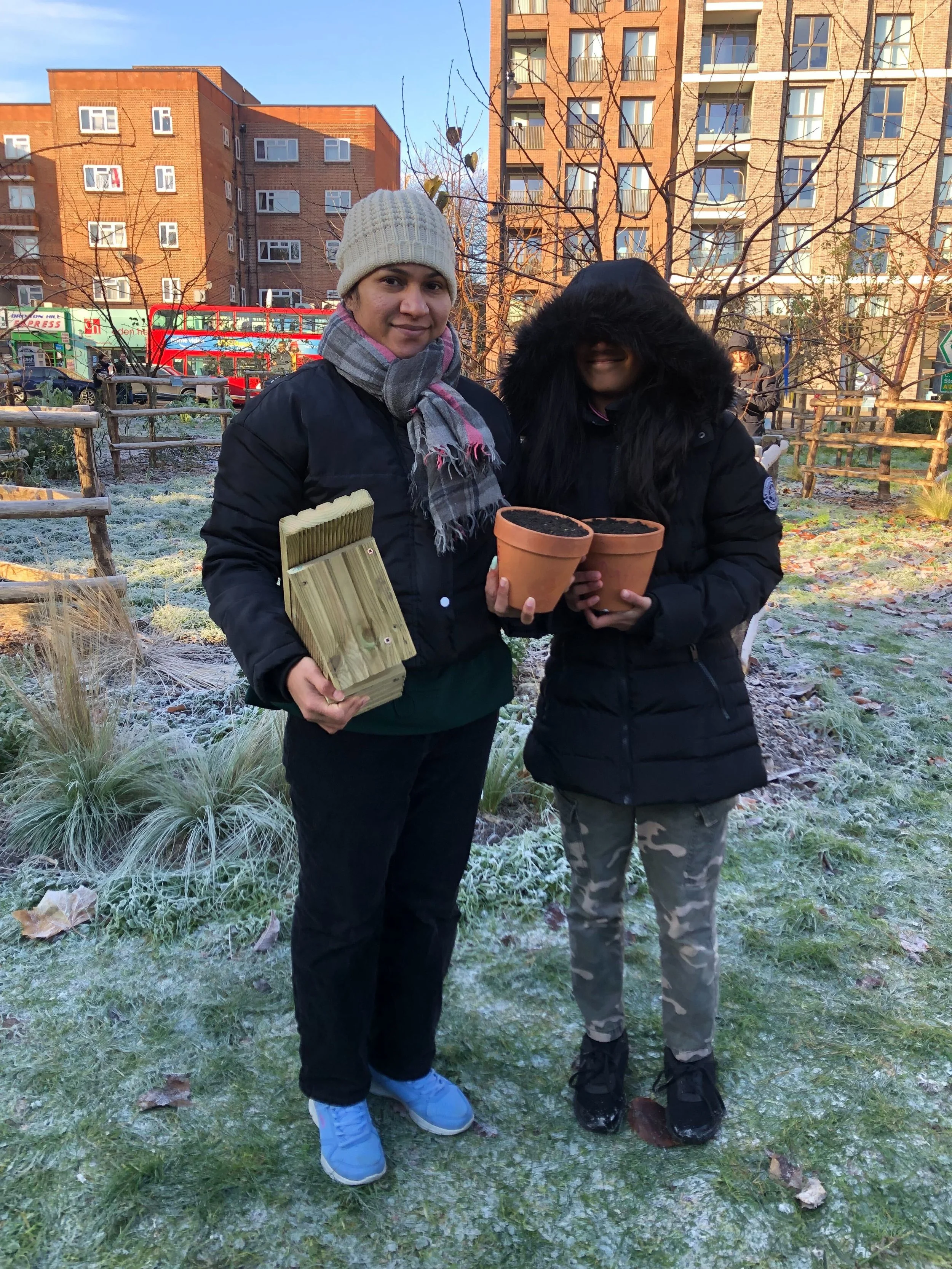 Baytree Centre participants in the Brixton Orchard sponsored by ZipCar