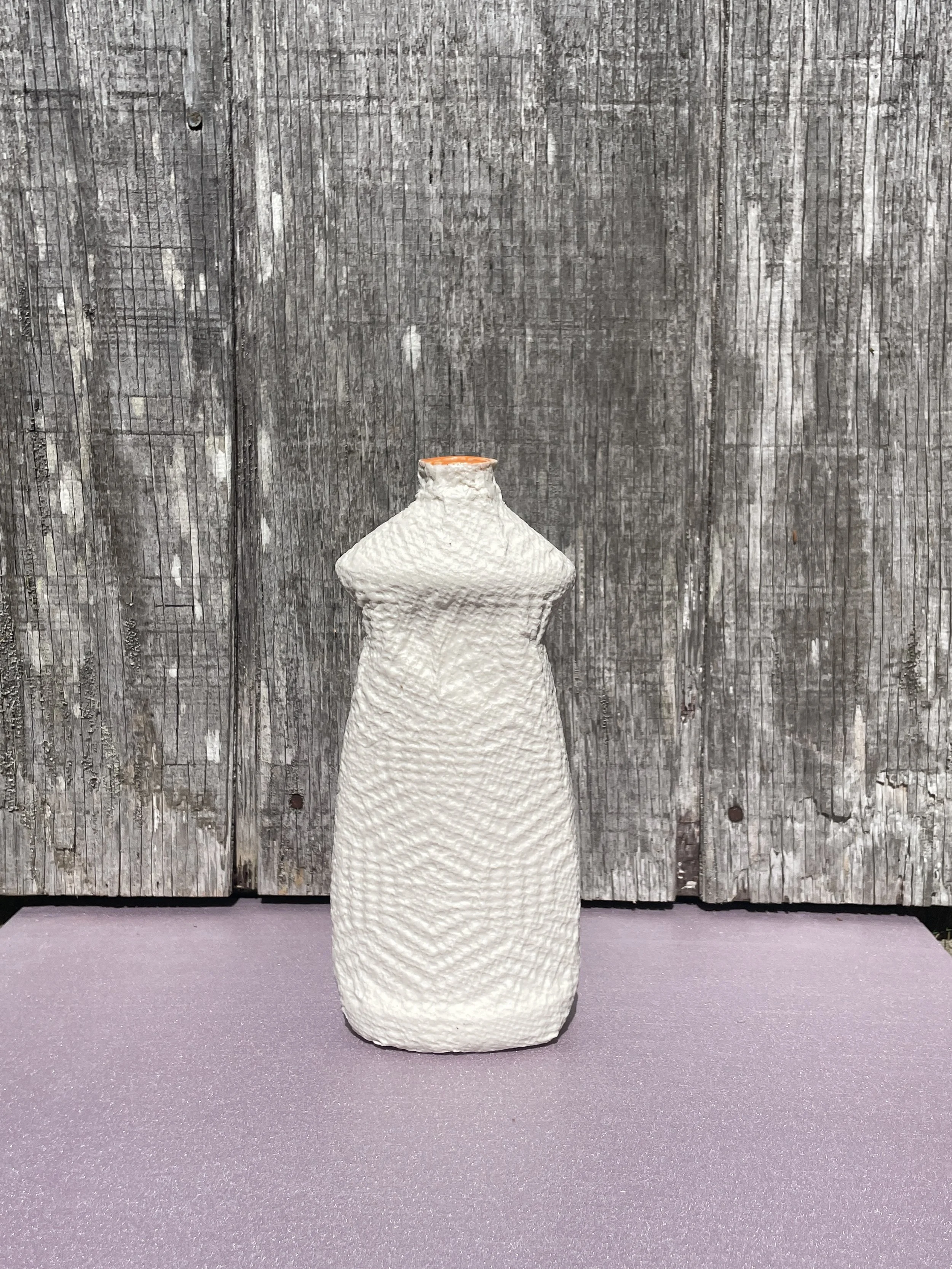 Bounty Essentials Vase, 2025, porcelain, 3.5" x 8" x 1.5"