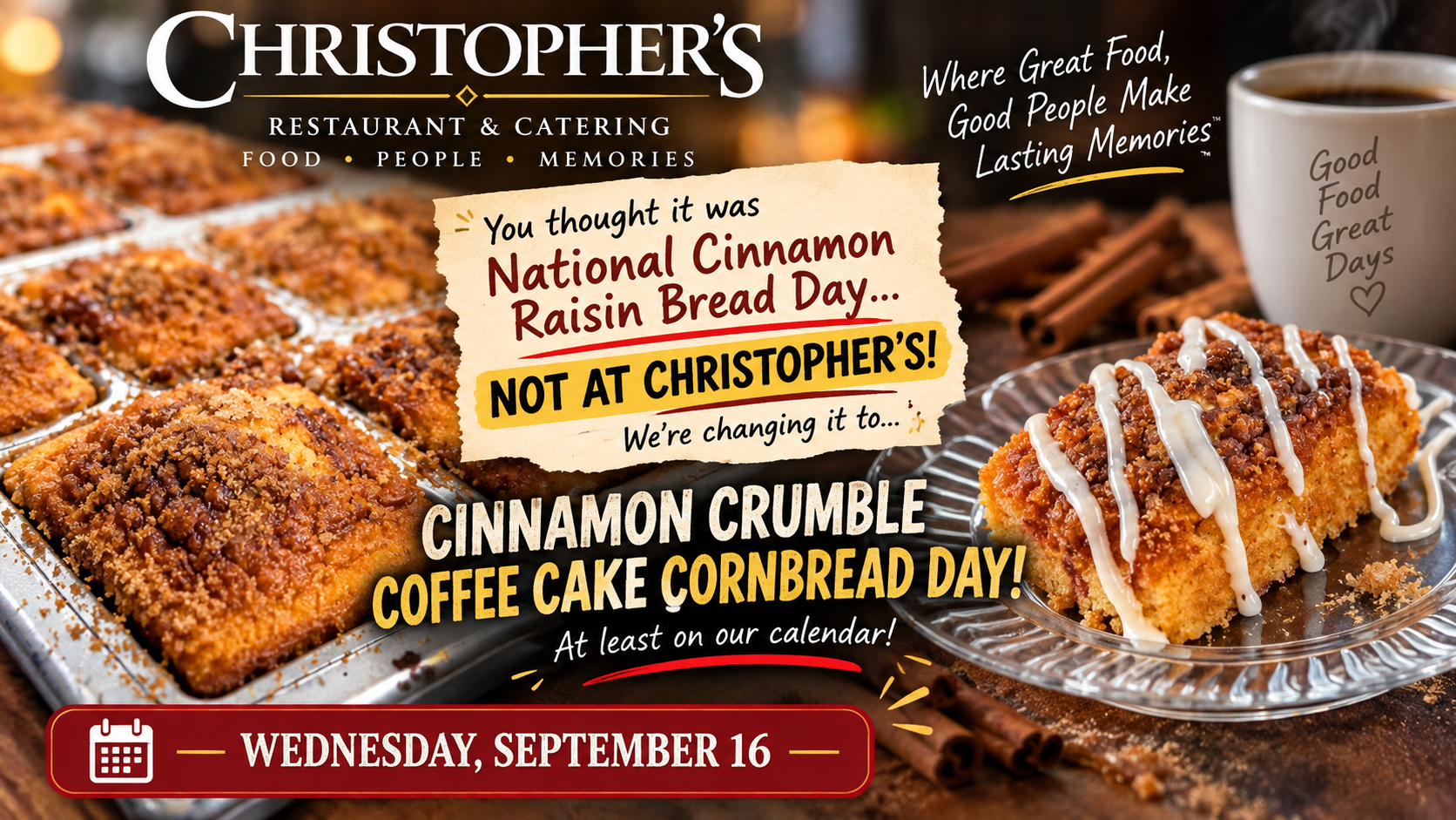WE'RE MAKING UP OUR OWN FOOD HOLIDAY!