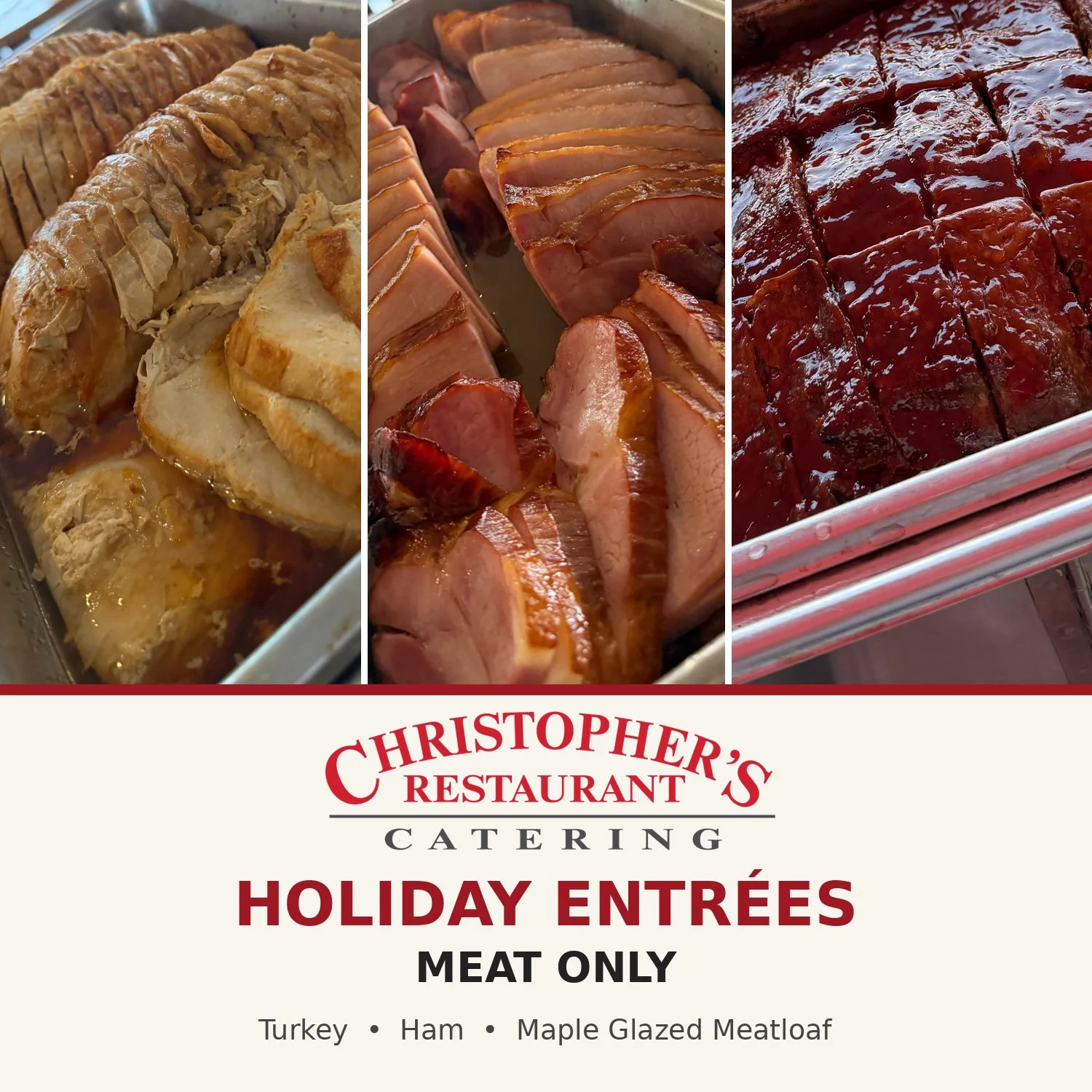 Holiday Entrées — Meat Only