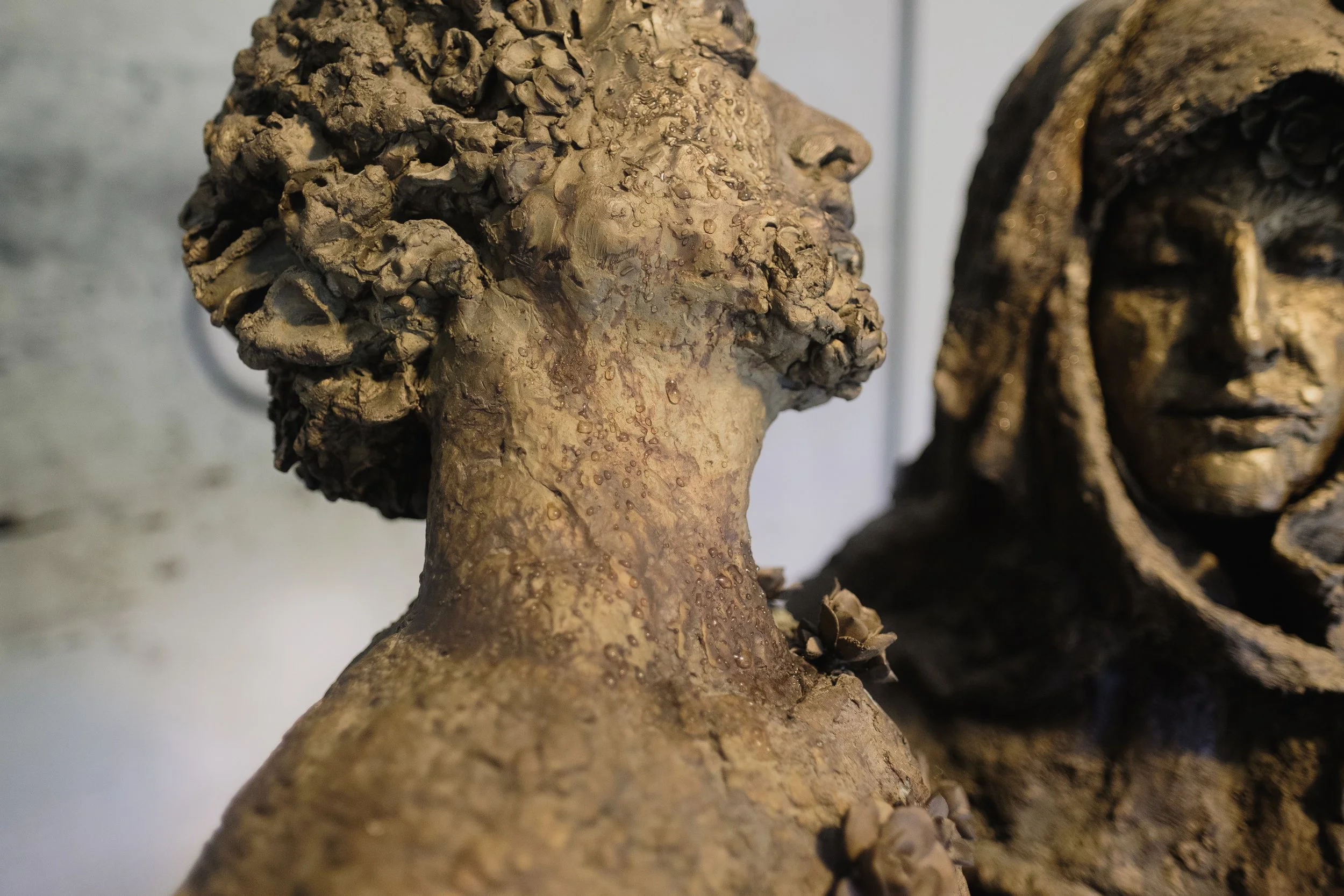 man and woman with veil