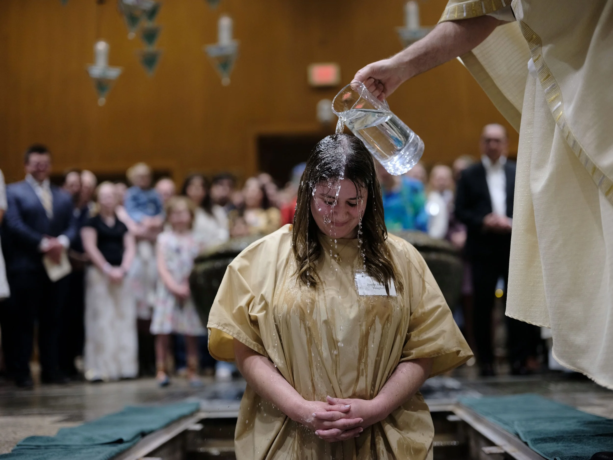 adult baptized at the Easter Vigil
