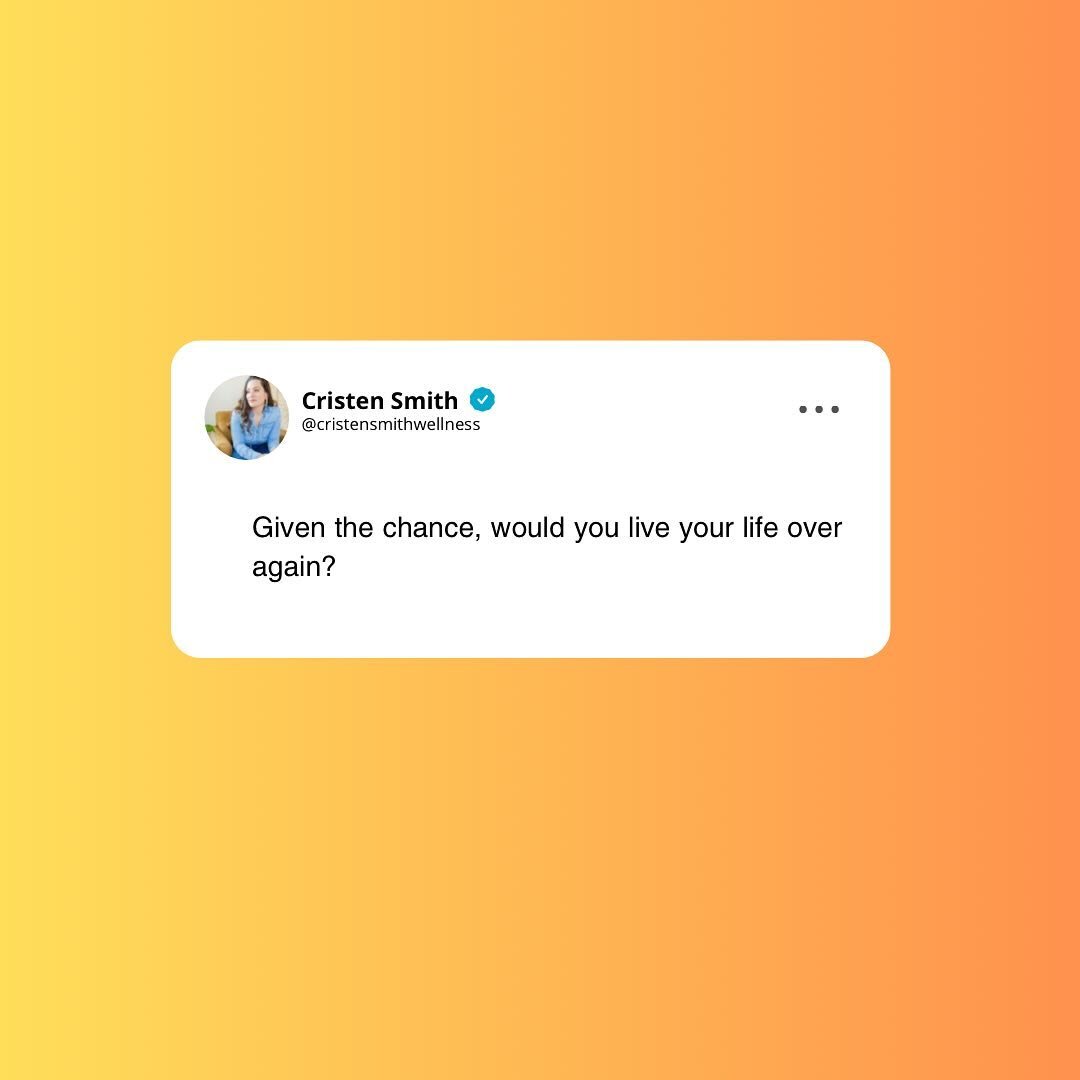 Okay but really..

Would you?

What a powerful question that stops you right in your tracks. [At least it made me turn my head].

My answer: unequivocally, yes. And it&rsquo;s not because life is so easy.

What makes you answer yes | or no?

For me i