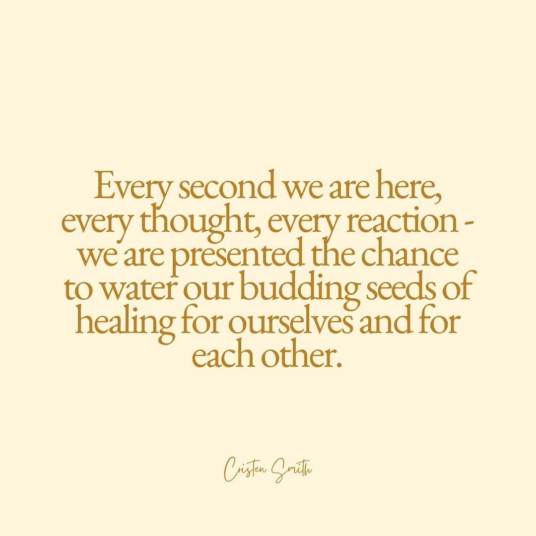 Even if we&rsquo;ve never done it before. Or if we&rsquo;ve been imperfect, or made a hell of a mistakes - every moment, thought, reaction, encounter - is an opportunity to plant the seeds you want growing in your garden. 🪴 

#theartofliving #living