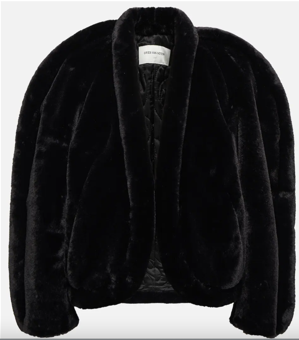 DRIES VAN NOTEN
Faux fur jacket