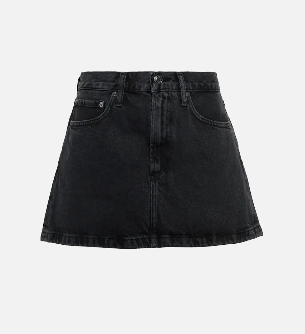 AGOLDE
Liv denim miniskirt