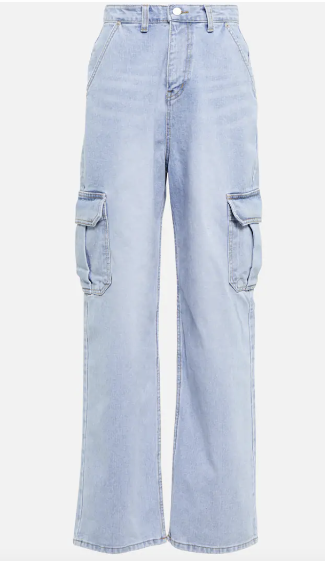 FRANKIE SHOP
Kai high-rise cargo jeans