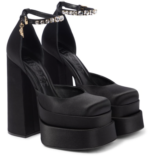 VERSACE
Medusa Aevitas leather platform pumps