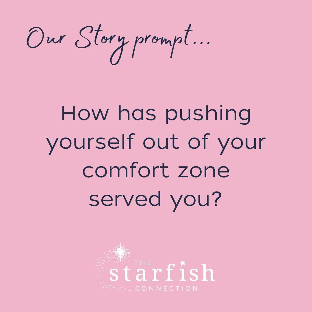 How has pushing yourself out of your comfort zone served you?⁠
⁠
You are seen.⁠
You are heard.⁠
You are honored.⁠
⁠
**The Starfish Connections mission is dedicated to building thriving communities by empowering individuals and fostering connection th