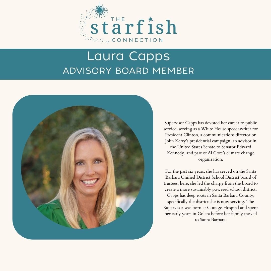 Every life is a story. Thank you for being a part of The Starfish Connection's story! Tuesday's Thank Youuuuu to Laura Capps, we appreciate all your support, energy and passion for community! ⁠
⁠
**The Starfish Connections mission is dedicated to bui