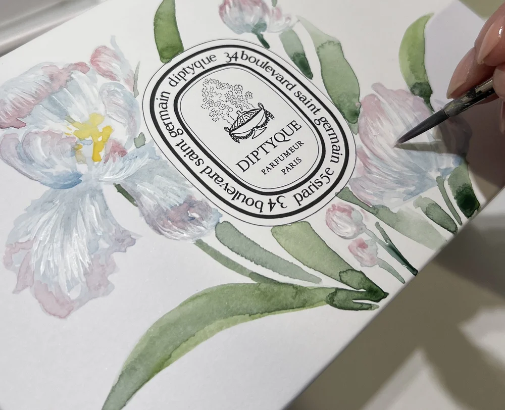 Spring Retail Event: Box Painting for Diptyque — Jodi Tellier