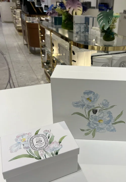 Spring Retail Event: Box Painting for Diptyque — Jodi Tellier