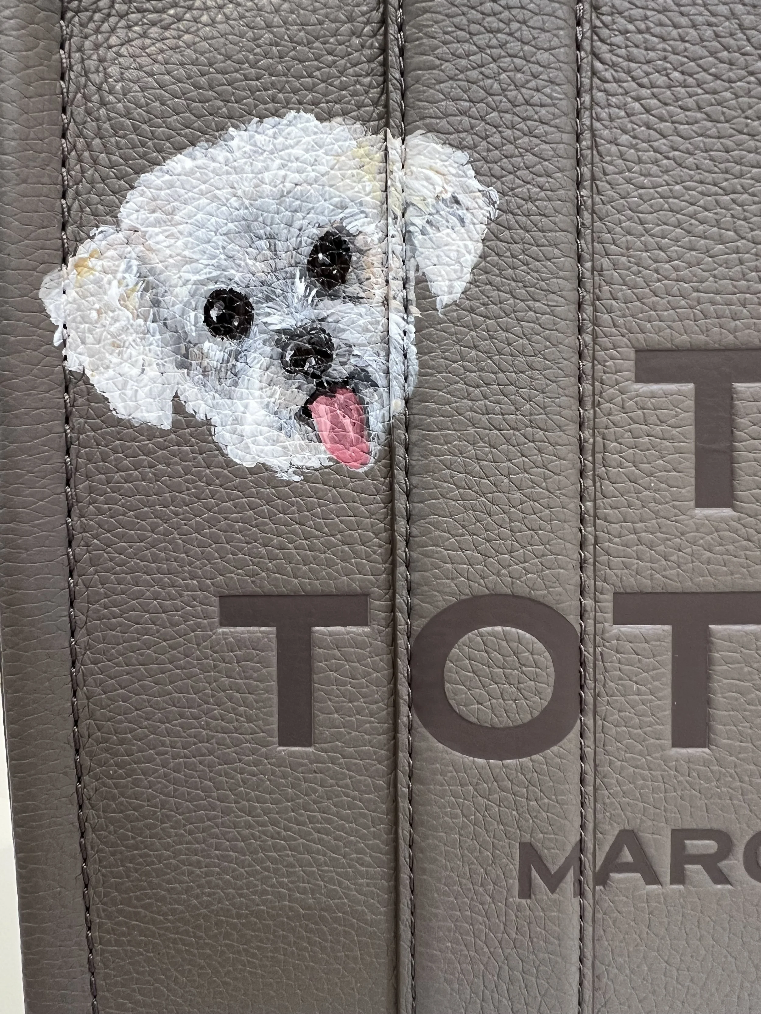hand-painted-bichon-frise-portrait-on-handbag-montreal-canada.jpeg