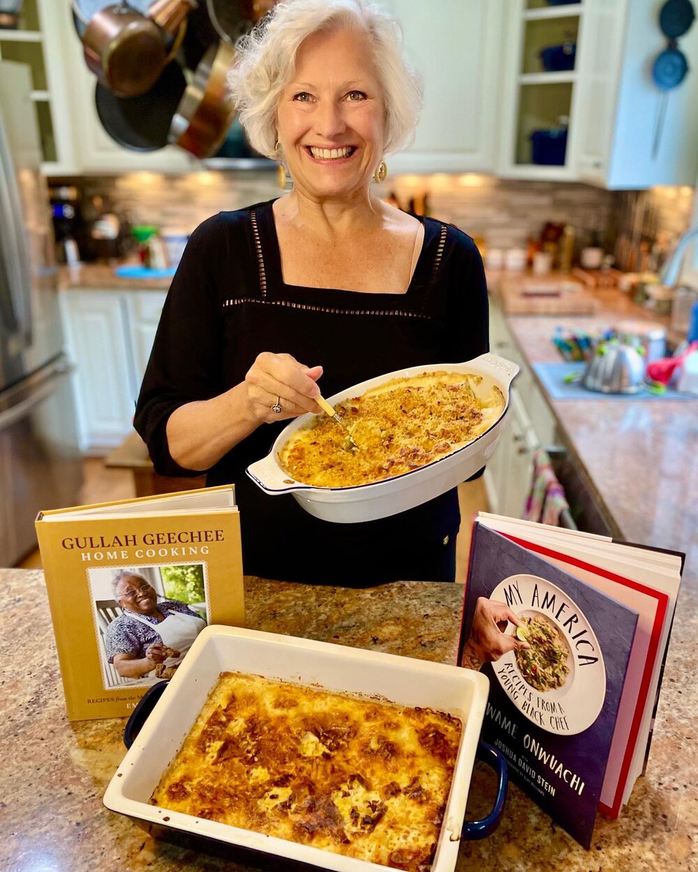 The low-down on cornbread from two great cookbooks found @redbarnmerc; read my latest article in @alxstylebook https://alexandriastylebook.com/alexandria-stylebook/the-storied-and-delicious-dish-mac-and-cheese-redbarn-august-2022 #cornbread #soulfood