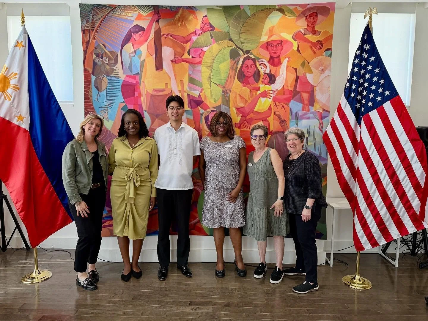 Patrice Cleary, @cupcakecleary , is an amazing business owner with a very big heart and abundant passion for her culture. She curated a very special day for our #ldeilegacyawards winner Adeola Sokunbi, starting with a tour of the Embassy of the Phili