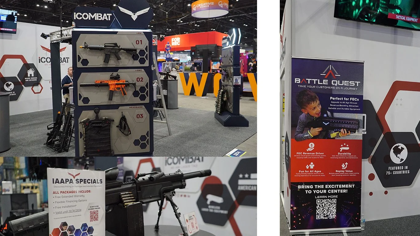 Tradeshow Booth Designs (IAAPA, SEA, AEI, Lasertag 360, Conventions)