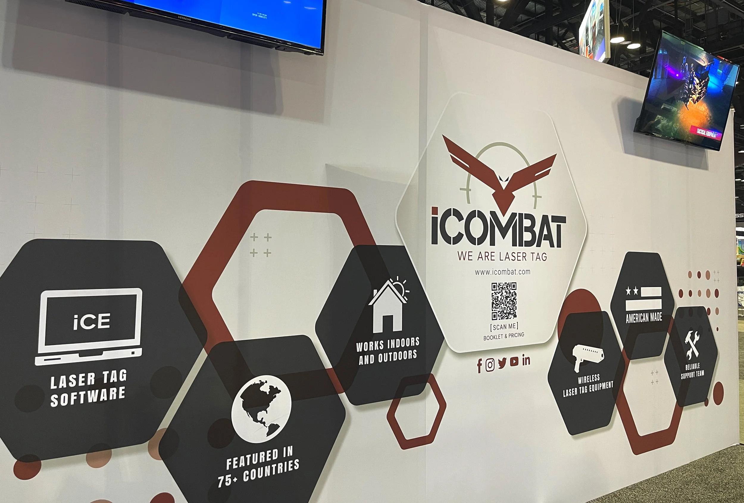 Tradeshow Booth Designs. (IAAPA, Lasertag 360, Conventions)