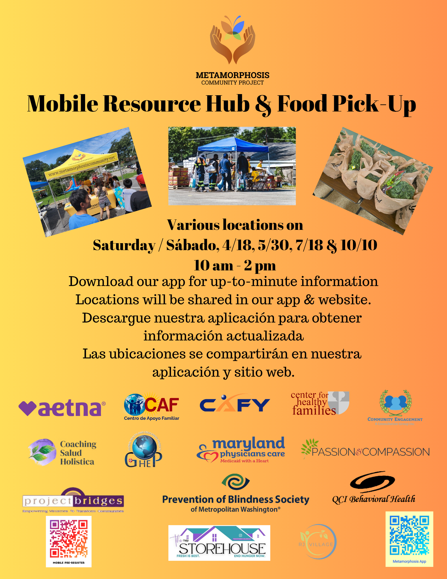 Metamorphosis Mobile Community Resource &amp; Food Pick-Up